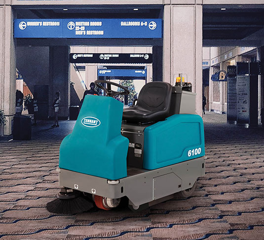6100 Sub-Compact Battery Ride-On Floor Sweeper alt 2